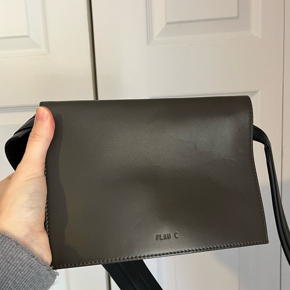 Plan C Foldover Leather Bag